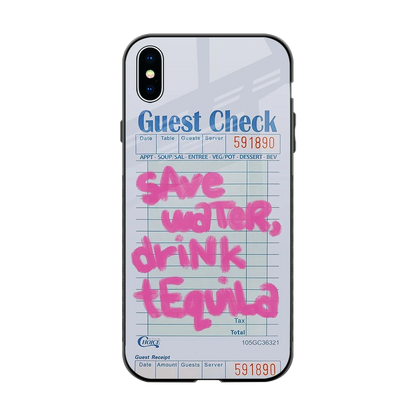 Tequila Tales back phone cover | glass case for iphone xs max