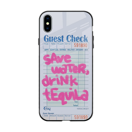 Tequila Tales back phone cover | glass case for iphone xs max