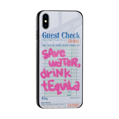 Tequila Tales sleek iphone xs max cover with tempered glass back and TPU edges