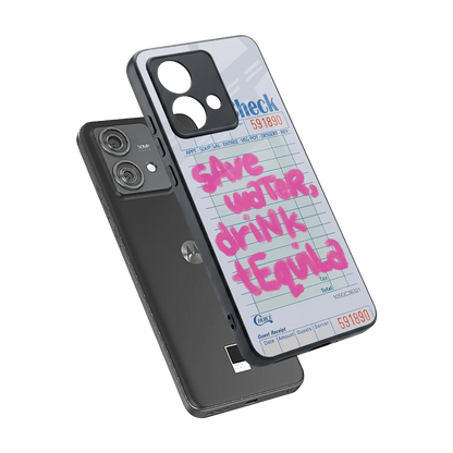 Tequila Tales sleek motorola edge 40 neo 5g cover with tempered glass back and TPU edges