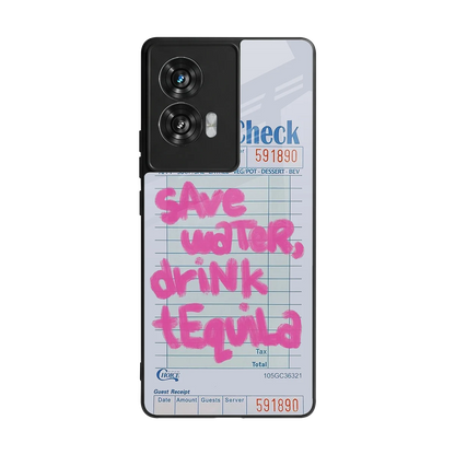 Tequila Tales back phone cover | glass case for motorola edge 50 fusion
