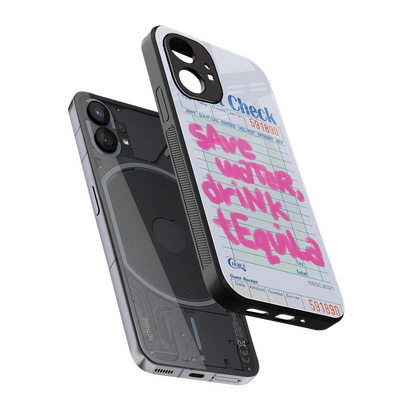 Tequila Tales sleek nothing phone 1 cover with tempered glass back and TPU edges