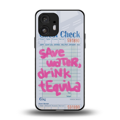 Tequila Tales back phone cover | glass case for nothing phone 2