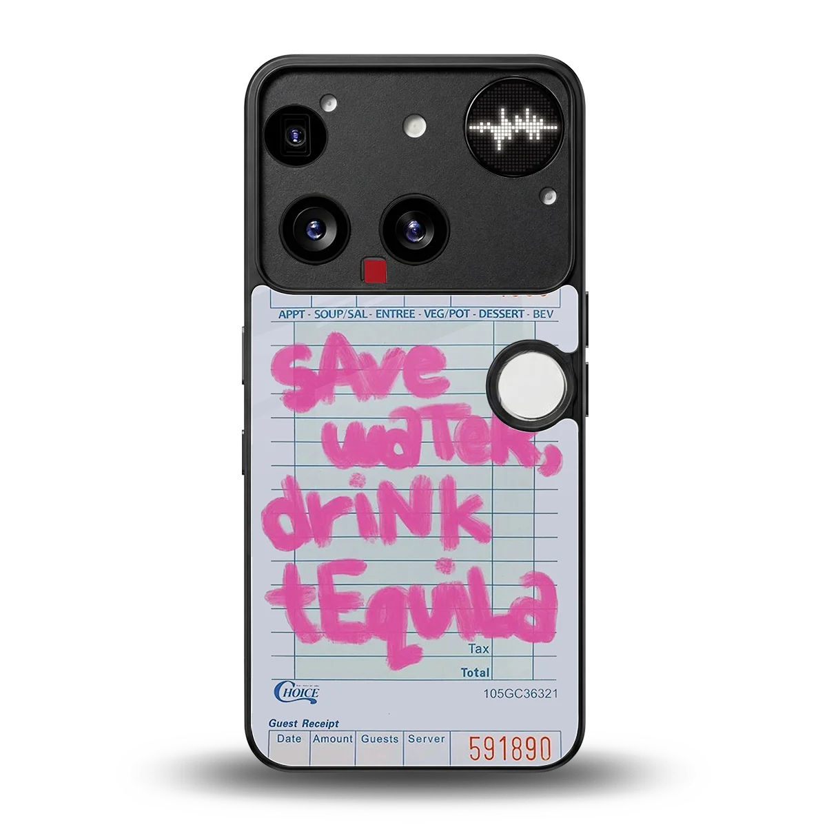 Tequila Tales back phone cover | glass case for nothing phone 3