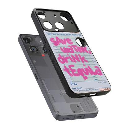 Tequila Tales sleek nothing phone 3 cover with tempered glass back and TPU edges