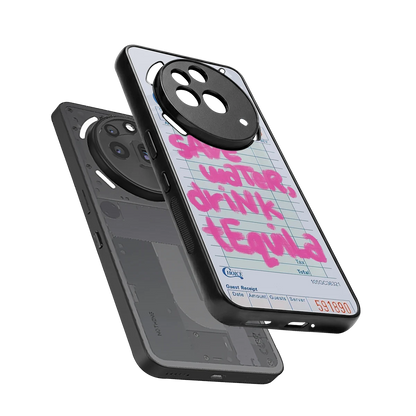 Tequila Tales sleek nothing phone 3a pro cover with tempered glass back and TPU edges