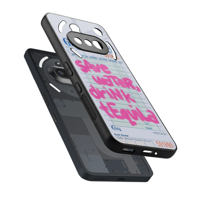 Tequila Tales sleek nothing phone 3a cover with tempered glass back and TPU edges