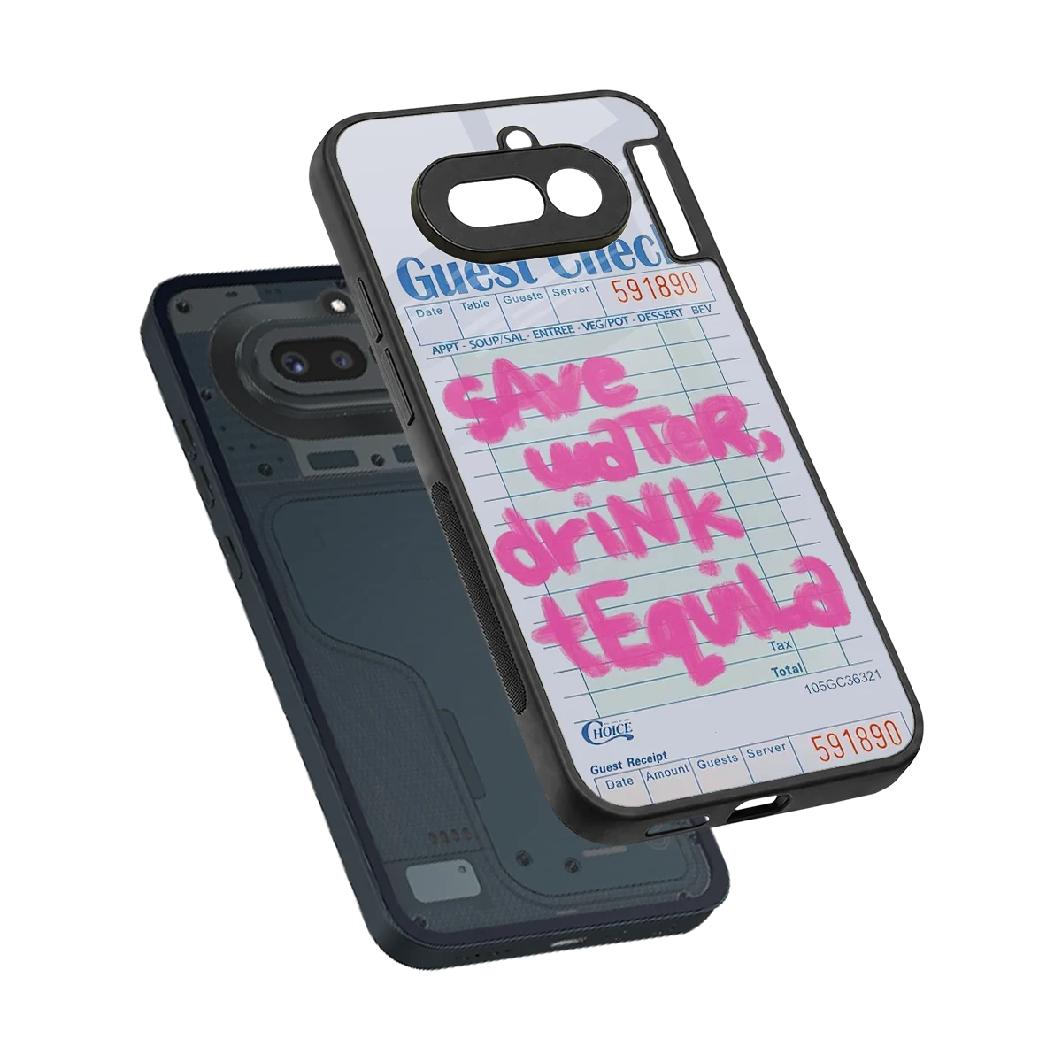 Tequila Tales sleek nothing phone 4a cover with tempered glass back and TPU edges