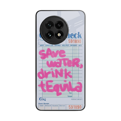 Tequila Tales back phone cover | glass case for oneplus 13r