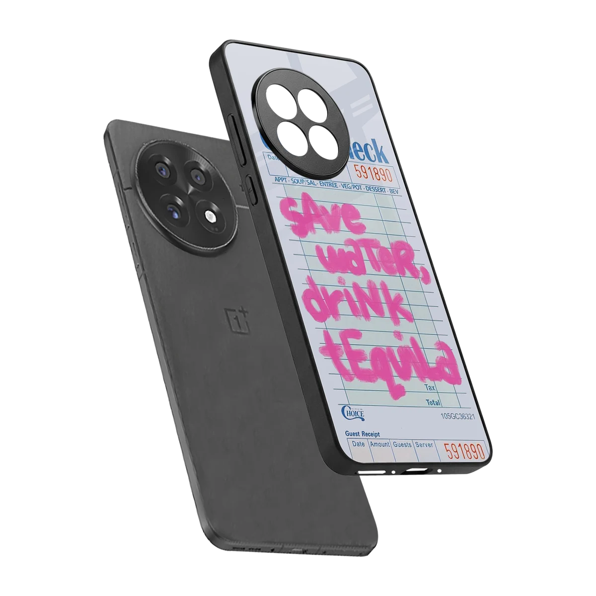 Tequila Tales sleek oneplus 13r cover with tempered glass back and TPU edges