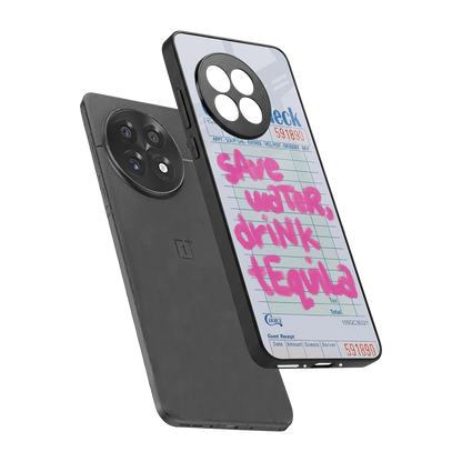 Tequila Tales sleek oneplus 13r cover with tempered glass back and TPU edges