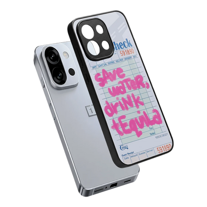 Tequila Tales sleek oneplus 13s cover with tempered glass back and TPU edges