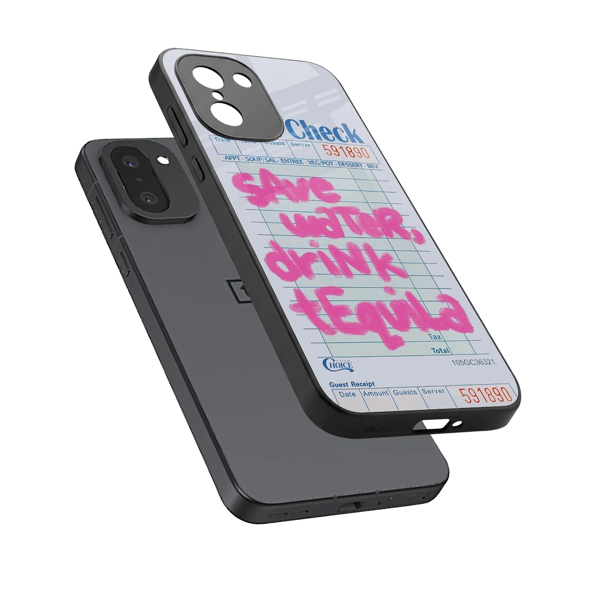 Tequila Tales sleek oneplus 15r cover with tempered glass back and TPU edges