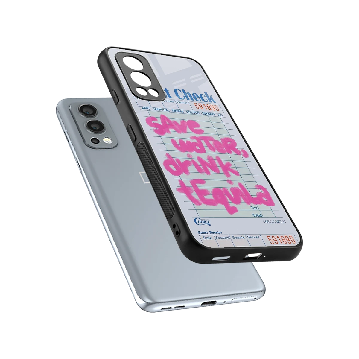 Tequila Tales sleek oneplus nord 2 cover with tempered glass back and TPU edges