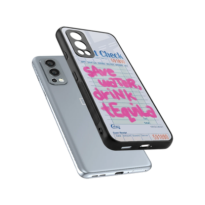 Tequila Tales sleek oneplus nord 2 cover with tempered glass back and TPU edges