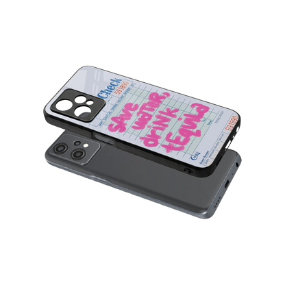 Tequila Tales sleek oneplus nord ce 2 lite cover with tempered glass back and TPU edges