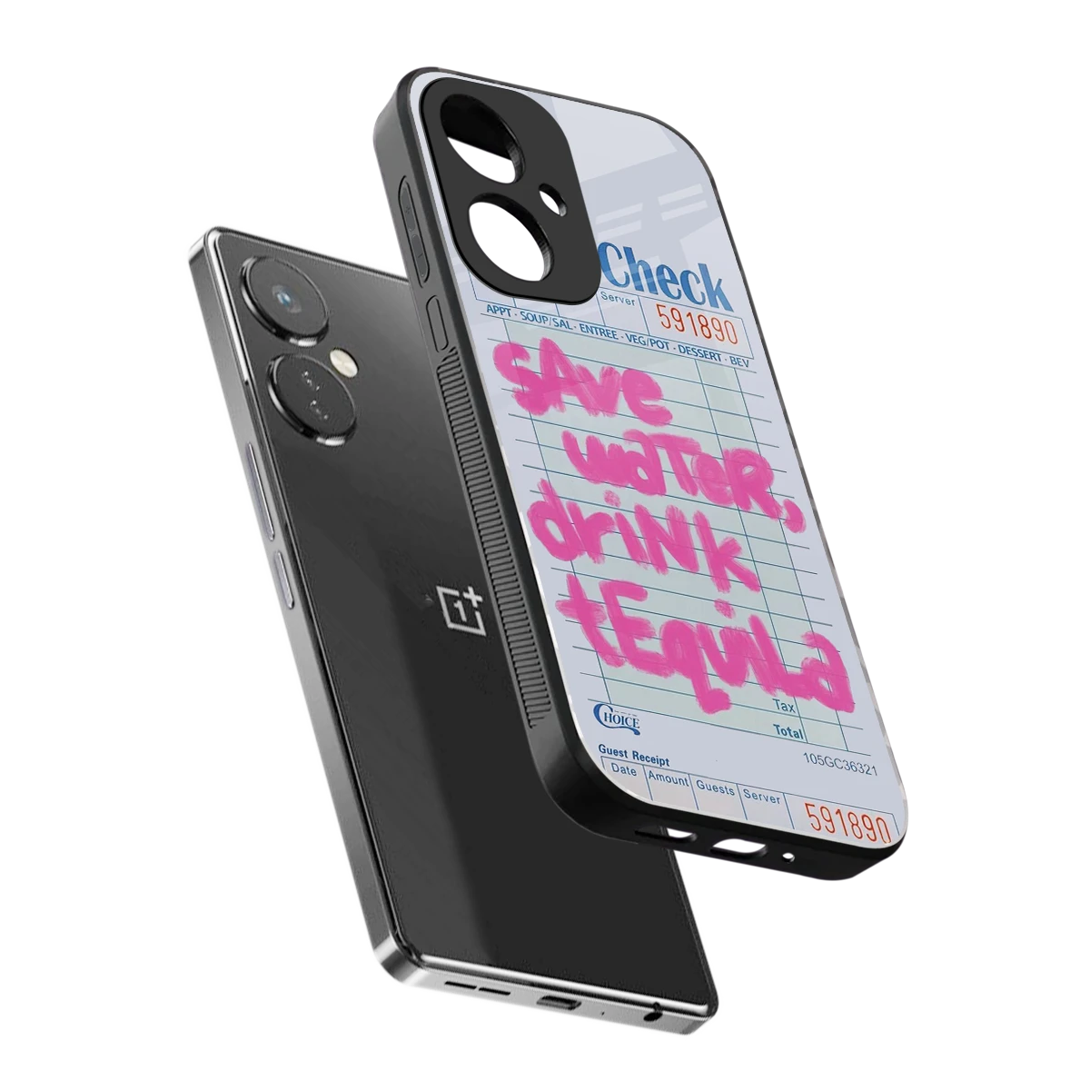 Tequila Tales sleek oneplus nord ce 3 cover with tempered glass back and TPU edges
