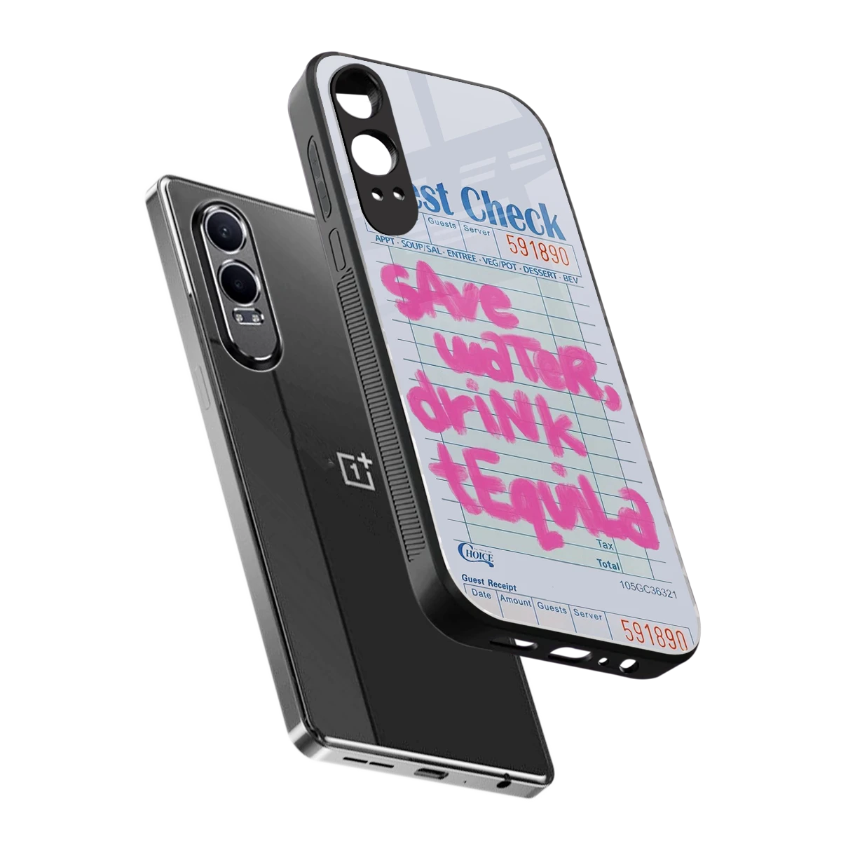 Tequila Tales sleek oneplus nord ce 4 lite cover with tempered glass back and TPU edges