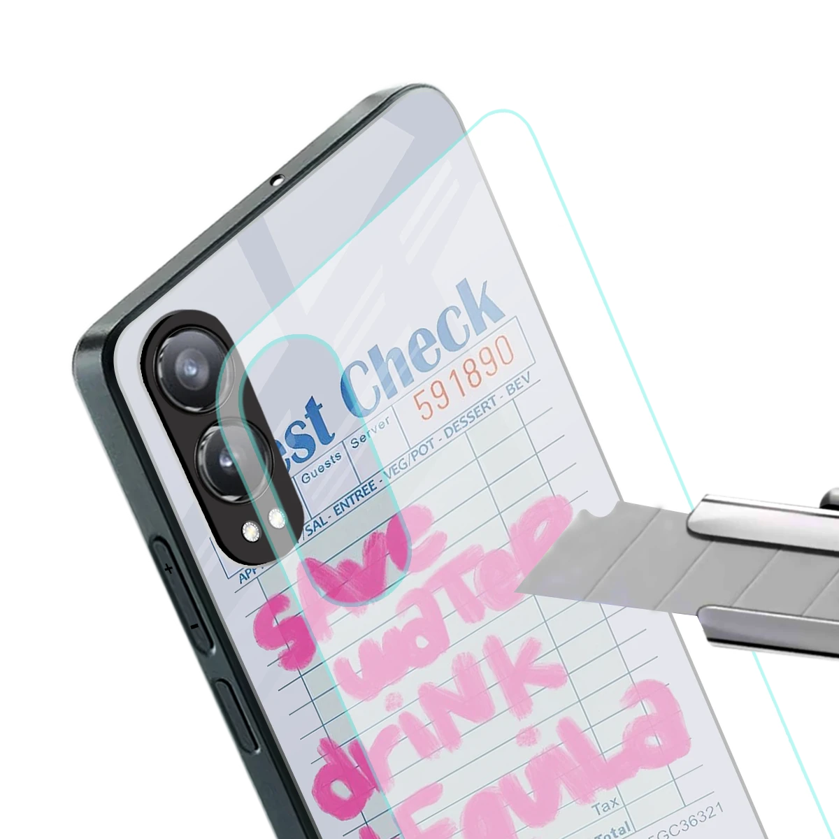 Tequila Tales stylish phone case for oneplus nord ce 4 lite | glossy glass and slim fit