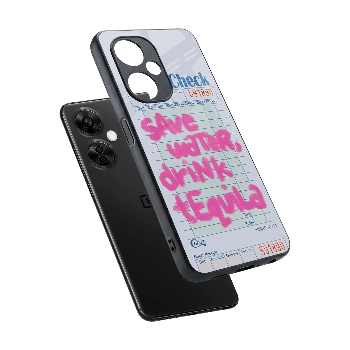 Tequila Tales sleek oneplus nord ce 3 lite cover with tempered glass back and TPU edges