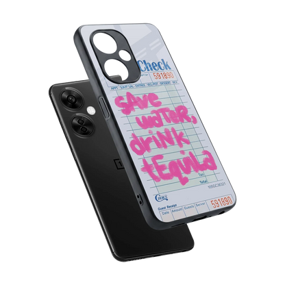 Tequila Tales sleek oneplus nord ce 3 lite cover with tempered glass back and TPU edges