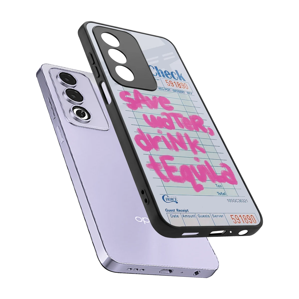 Tequila Tales sleek oppo a3 pro cover with tempered glass back and TPU edges
