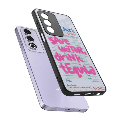 Tequila Tales sleek oppo a3 pro cover with tempered glass back and TPU edges