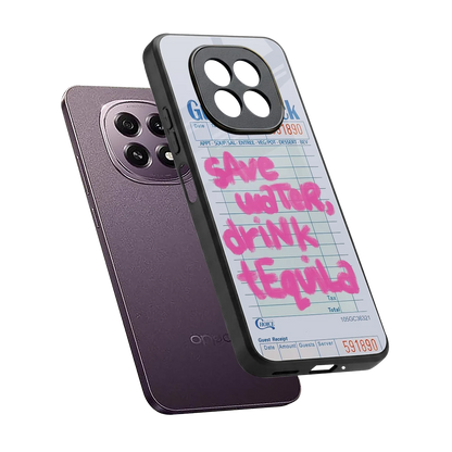 Tequila Tales sleek oppo f29 5g cover with tempered glass back and TPU edges