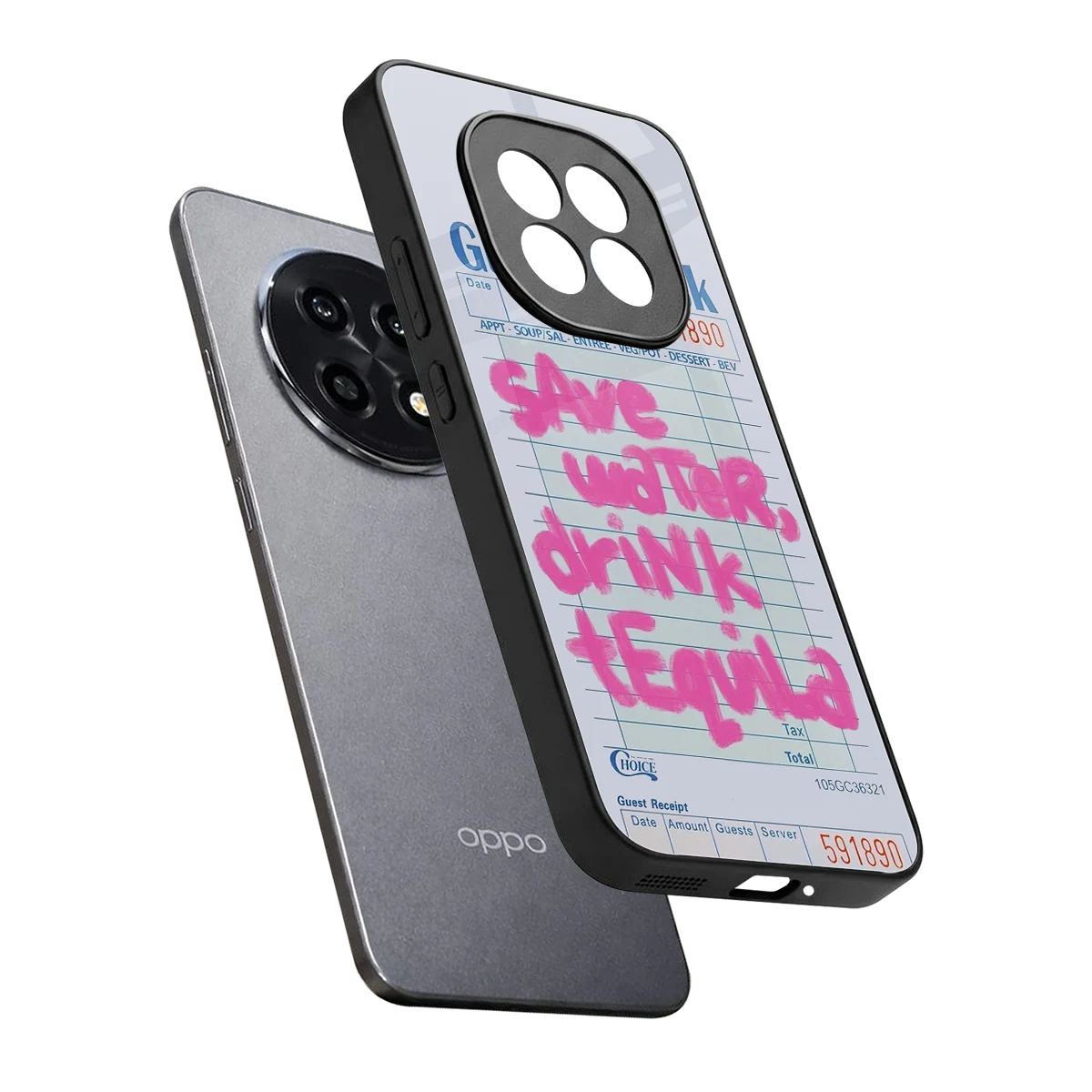Tequila Tales sleek oppo f29 pro 5g cover with tempered glass back and TPU edges