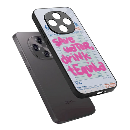 Tequila Tales sleek oppo f31 pro 5g cover with tempered glass back and TPU edges