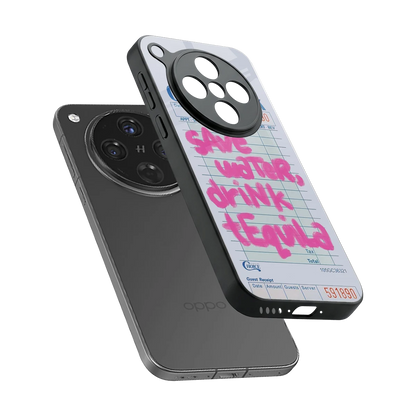 Tequila Tales sleek oppo find x8 cover with tempered glass back and TPU edges