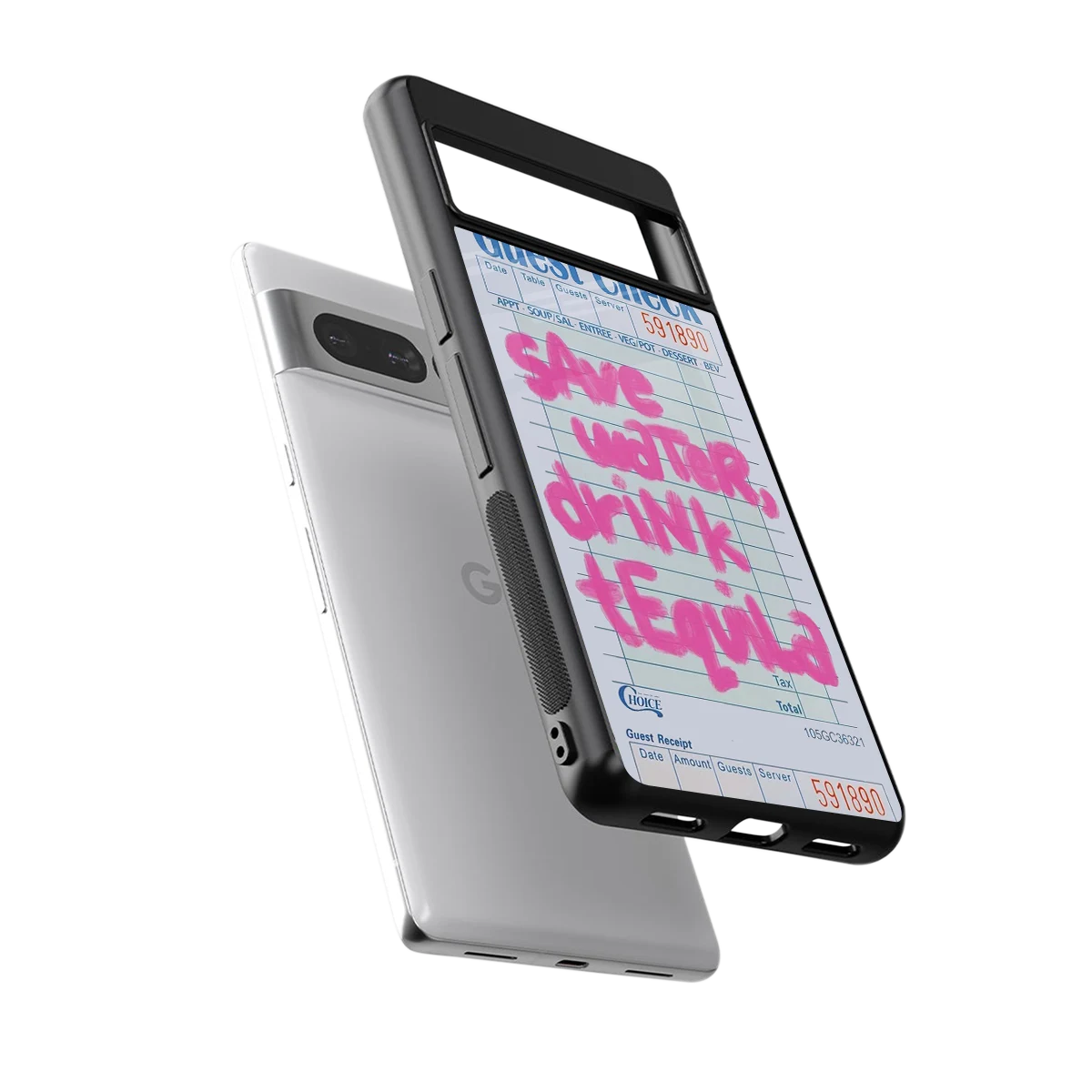 Tequila Tales sleek google pixel 7 pro cover with tempered glass back and TPU edges