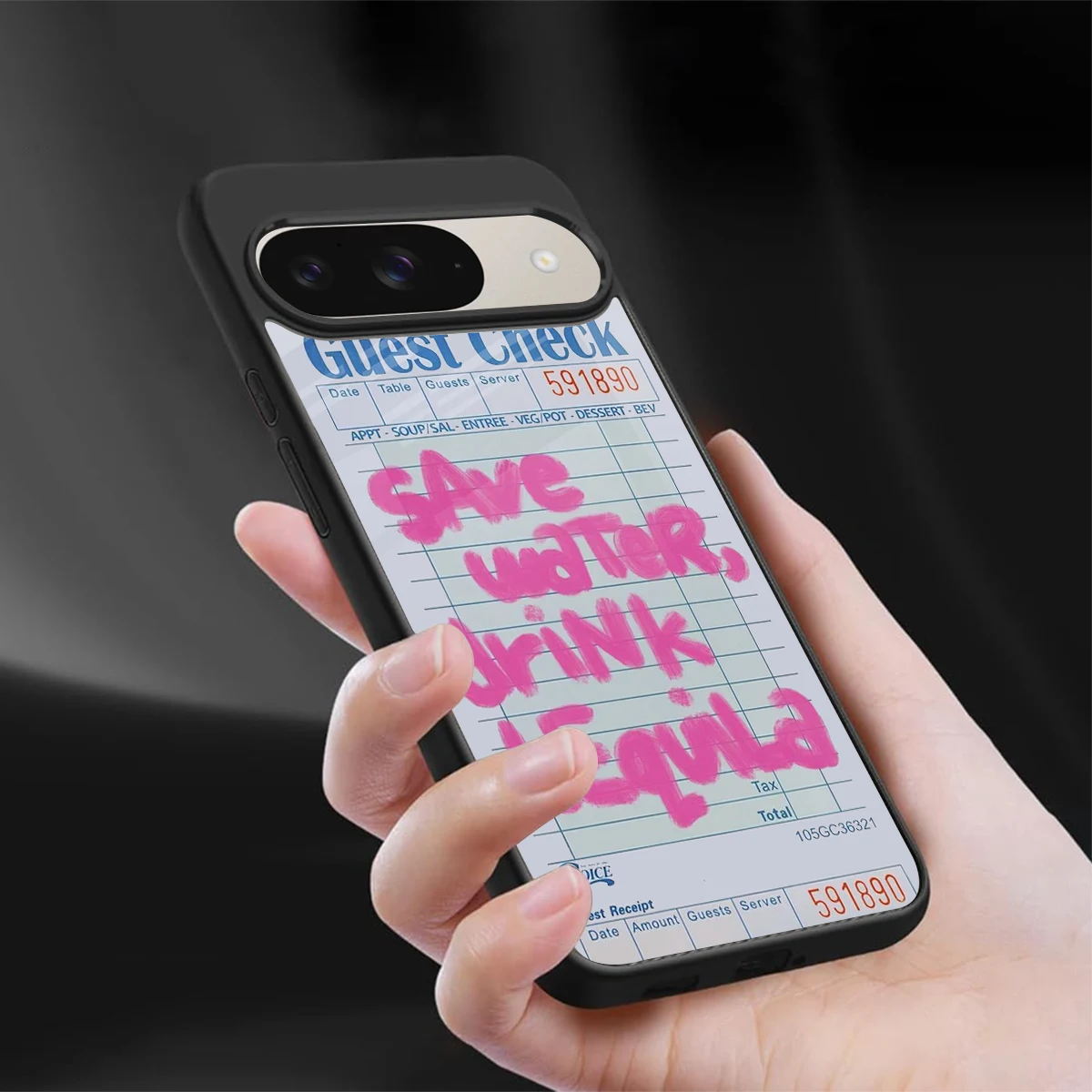 Tequila Tales sleek google pixel 9 cover with tempered glass back and TPU edges