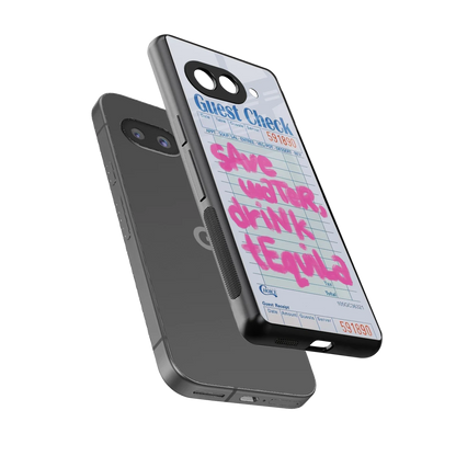 Tequila Tales sleek google pixel 10a cover with tempered glass back and TPU edges