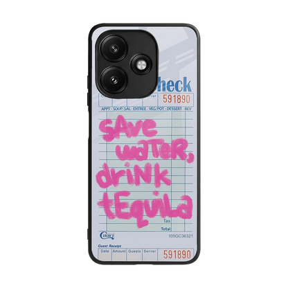 Tequila Tales back phone cover | glass case for redmi 12 5g
