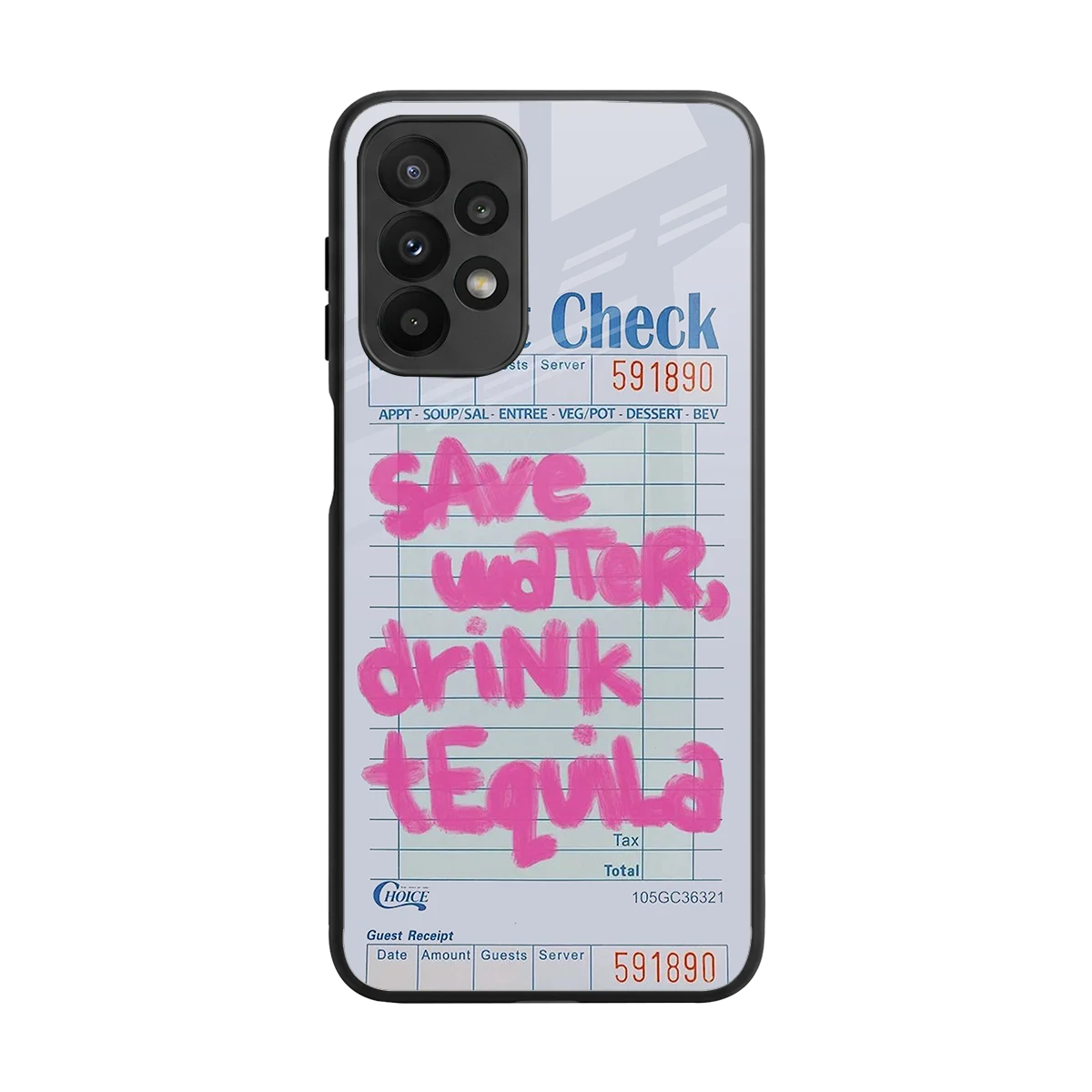 Tequila Tales back phone cover | glass case for samsung galaxy a23