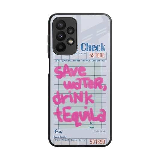 Tequila Tales back phone cover | glass case for samsung galaxy a23