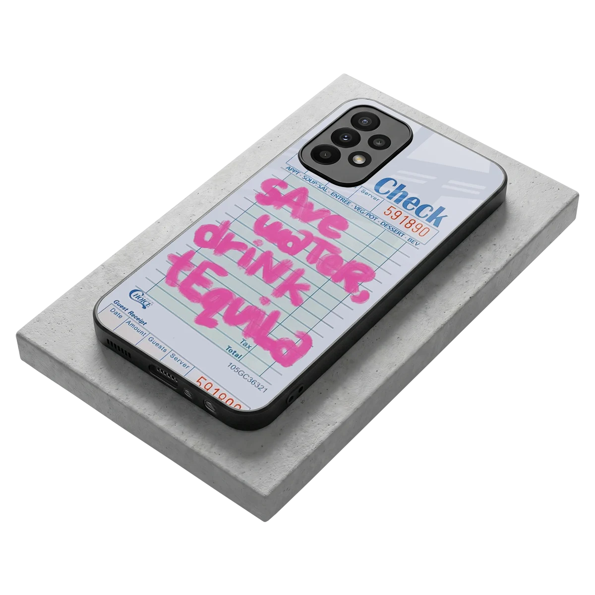 Tequila Tales stylish phone case for samsung galaxy a23 | glossy glass and slim fit