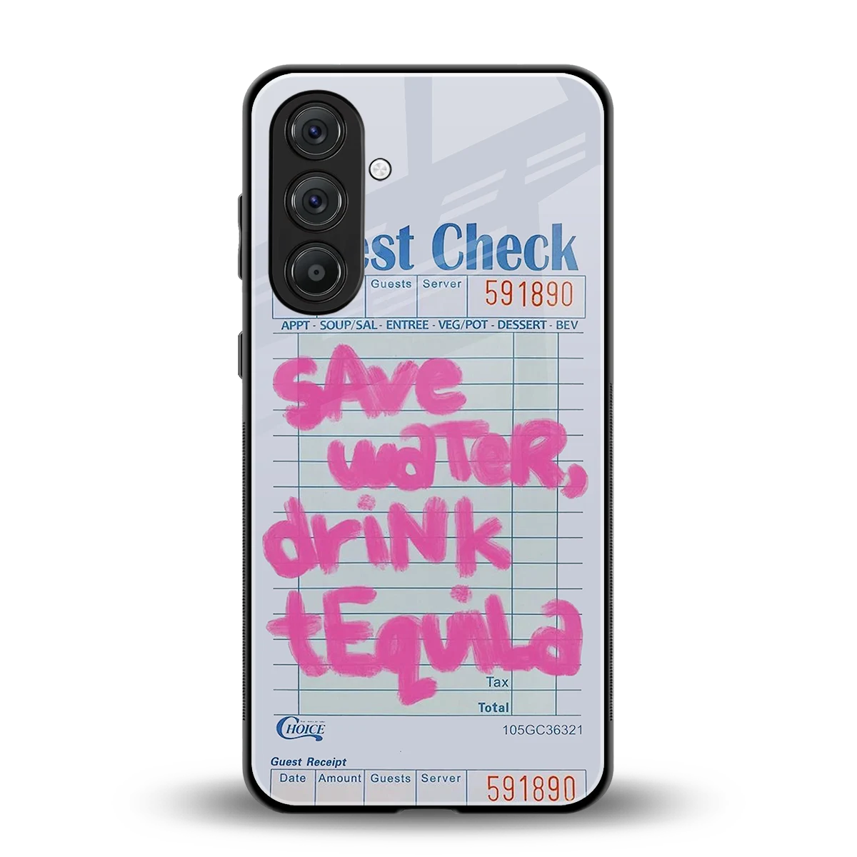 Tequila Tales back phone cover | glass case for samsung galaxy m35 5g