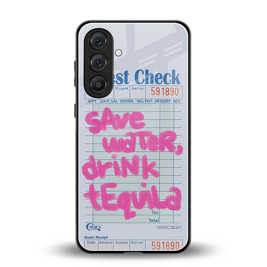 Tequila Tales back phone cover | glass case for samsung galaxy m36 5g