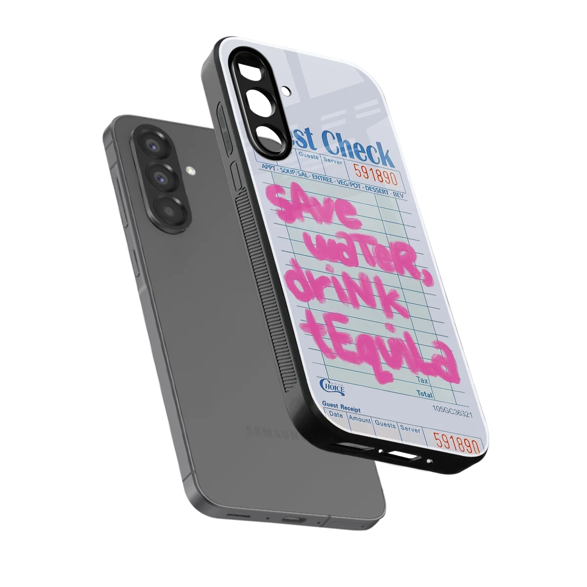 Tequila Tales sleek samsung galaxy a36 5g cover with tempered glass back and TPU edges