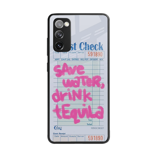Tequila Tales back phone cover | glass case for samsung galaxy s20 fe