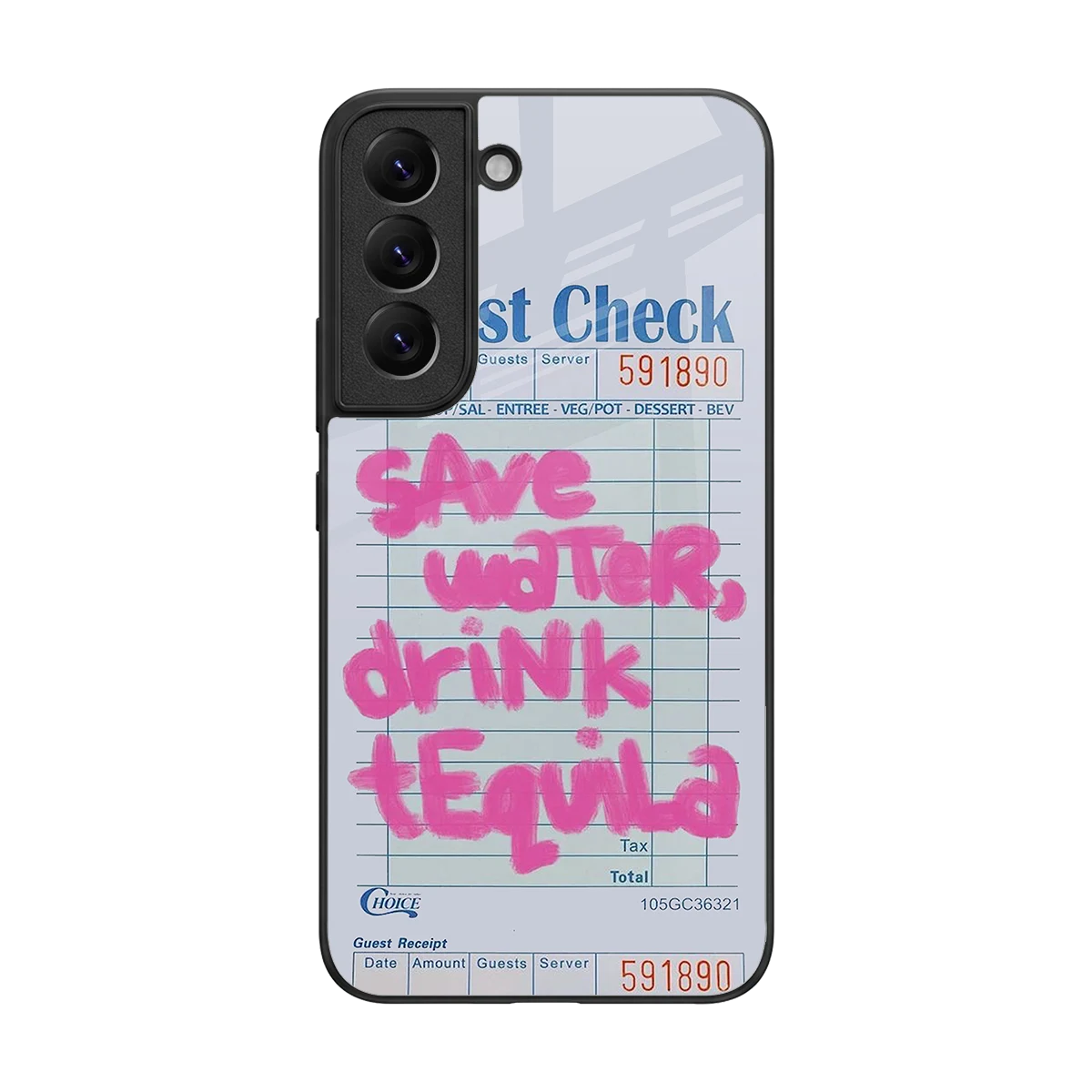 Tequila Tales back phone cover | glass case for samsung galaxy s22