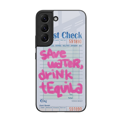 Tequila Tales back phone cover | glass case for samsung galaxy s22