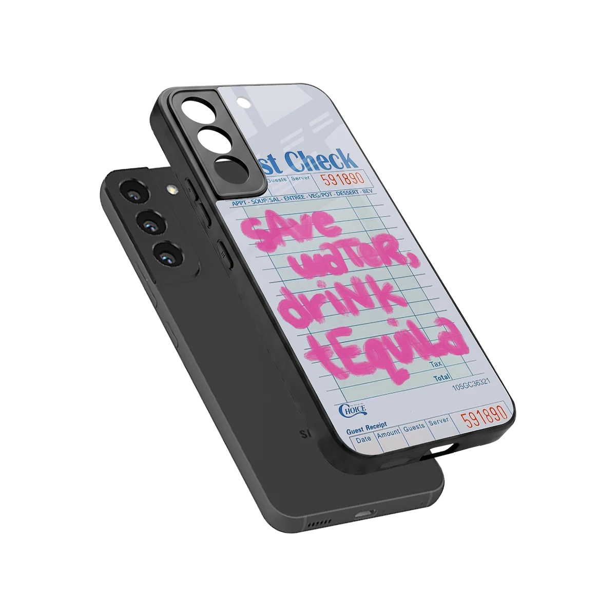 Tequila Tales sleek samsung galaxy s22 cover with tempered glass back and TPU edges