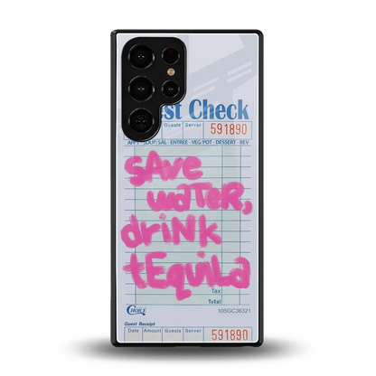 Tequila Tales back phone cover | glass case for samsung galaxy s25 ultra