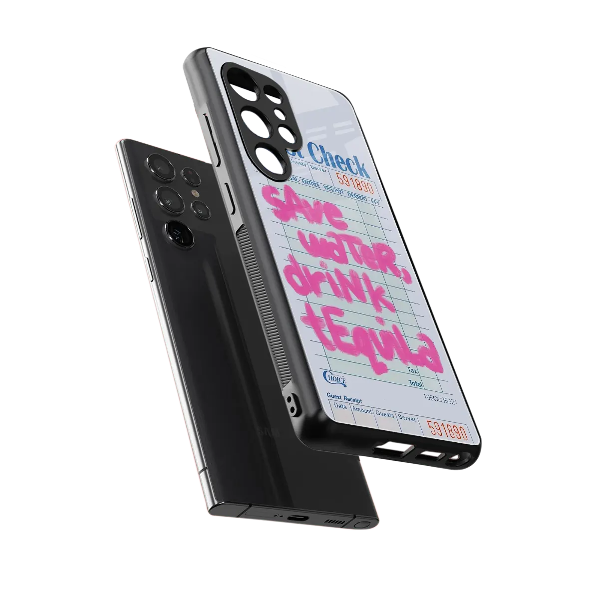 Tequila Tales sleek samsung galaxy s25 ultra cover with tempered glass back and TPU edges