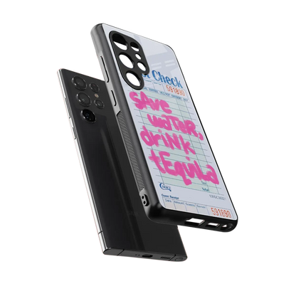 Tequila Tales sleek samsung galaxy s25 ultra cover with tempered glass back and TPU edges