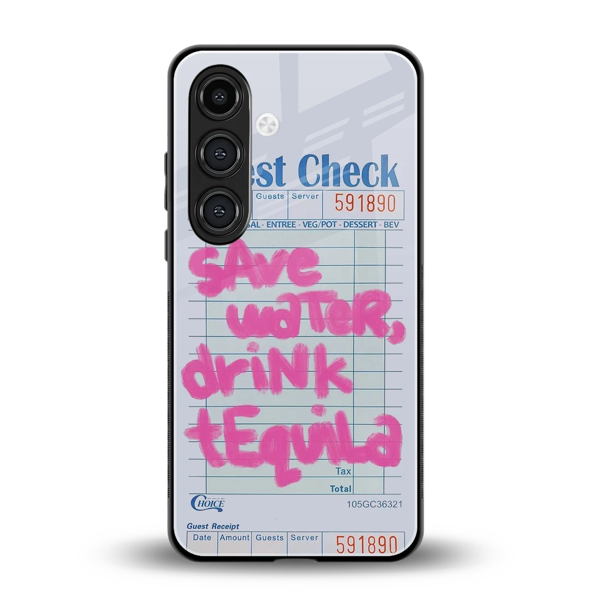 Tequila Tales back phone cover | glass case for samsung galaxy s25