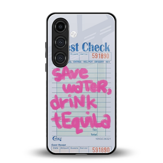Tequila Tales back phone cover | glass case for samsung galaxy s24